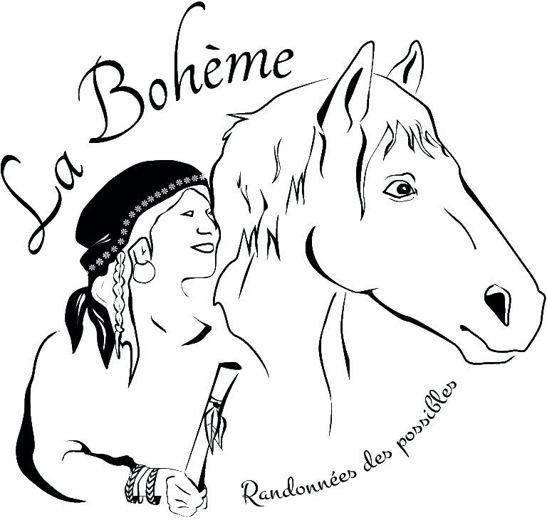 Logo de La Bohème, randonnées des possibles. July Duval